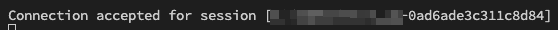 Database connection through forwarded port